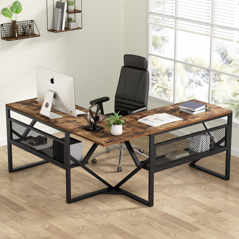 Inbox Zero Reversible LShaped Desk & Reviews Wayfair
